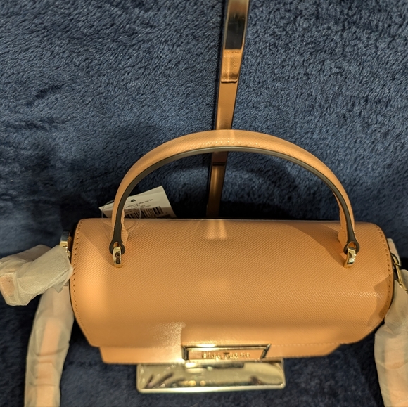 Kate Spade Saffiano Leather Reegan, Orange Cream, 7.5x6x3", retail $379, NWT - Picture 8 of 9
